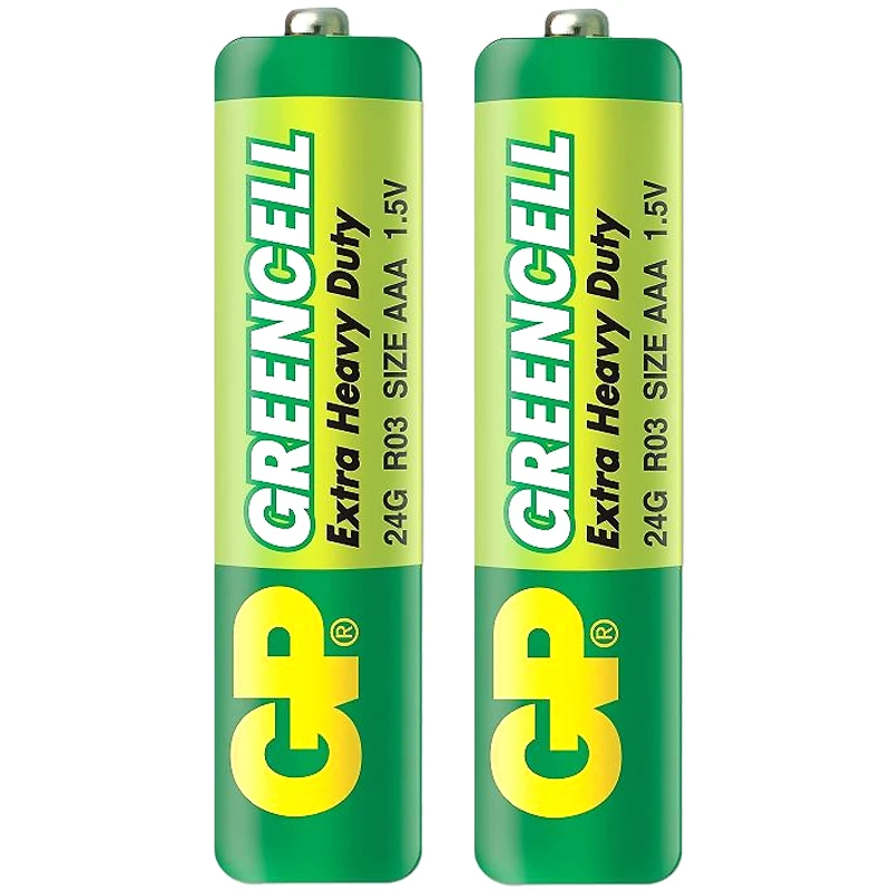 Vỉ 2 Pin Đũa GP Greencell Extra Heavy Duty AAA 1.5V